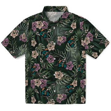 Coastal Carolina Chanticleers Hawaiian Shirt - Hibiscus Leaves Pattern | Moonbestprint
