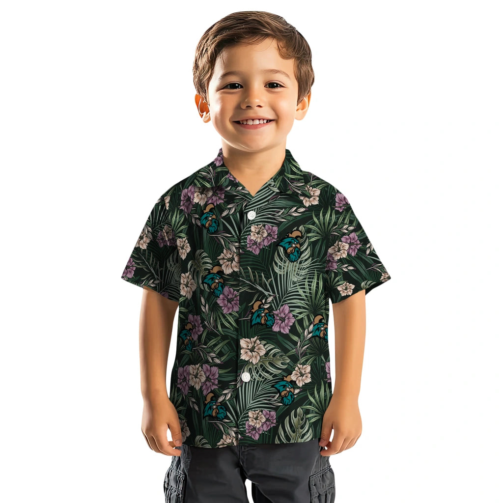 Coastal Carolina Chanticleers Hawaiian Shirt - Hibiscus Leaves Pattern | Moonbestprint
