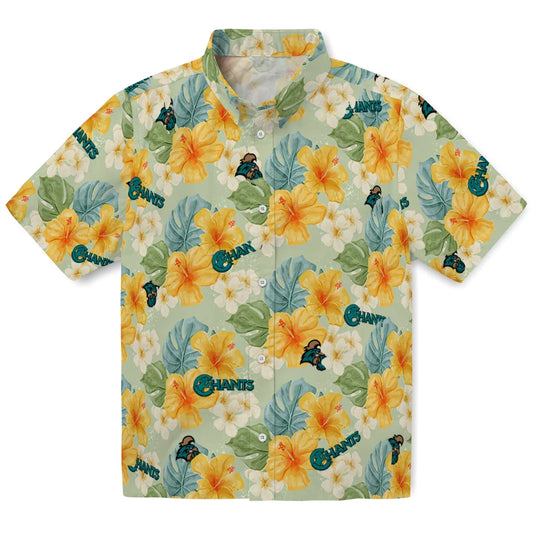 Coastal Carolina Chanticleers Hawaiian Shirt - Hibiscus Mood | Moonbestprint