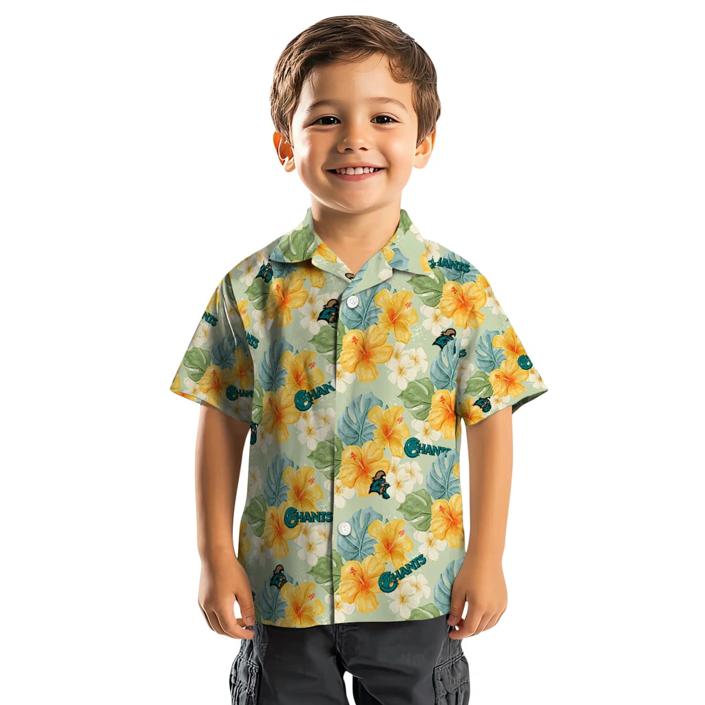 Coastal Carolina Chanticleers Hawaiian Shirt - Hibiscus Mood | Moonbestprint