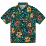 Coastal Carolina Chanticleers Hawaiian Shirt - Hibiscus Tiki Jungle | Moonbestprint