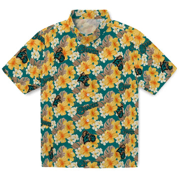 Coastal Carolina Chanticleers Hawaiian Shirt - Hibiscus Tropics | Moonbestprint
