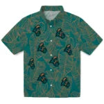 Coastal Carolina Chanticleers Hawaiian Shirt - Leaf Outline | Moonbestprint