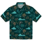 Coastal Carolina Chanticleers Hawaiian Shirt - Palm And Clouds | Moonbestprint