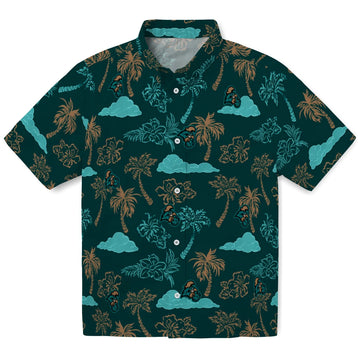 Coastal Carolina Chanticleers Hawaiian Shirt - Palm And Clouds | Moonbestprint
