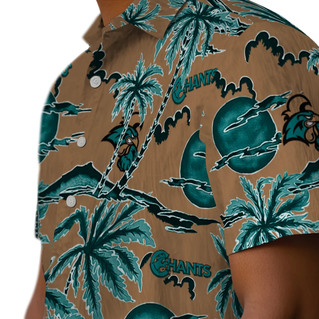 Coastal Carolina Chanticleers Hawaiian Shirt - Palm Sunset | Moonbestprint