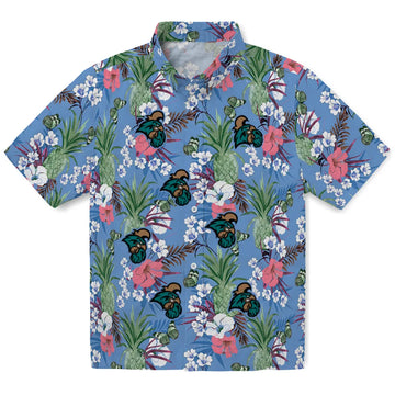 Coastal Carolina Chanticleers Hawaiian Shirt - Pineapple Bouquet | Moonbestprint