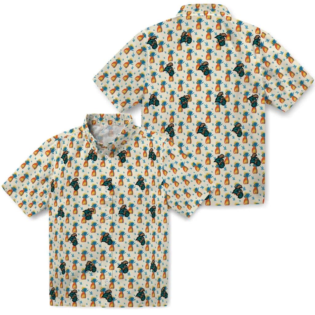 Coastal Carolina Chanticleers Hawaiian Shirt - Pineapple Delight | Moonbestprint