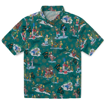Coastal Carolina Chanticleers Hawaiian Shirt - Simpsons Christmas | Moonbestprint
