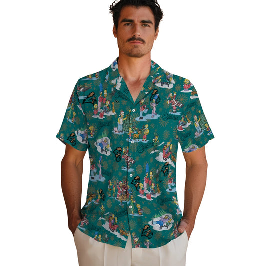 Coastal Carolina Chanticleers Hawaiian Shirt - Simpsons Christmas | Moonbestprint