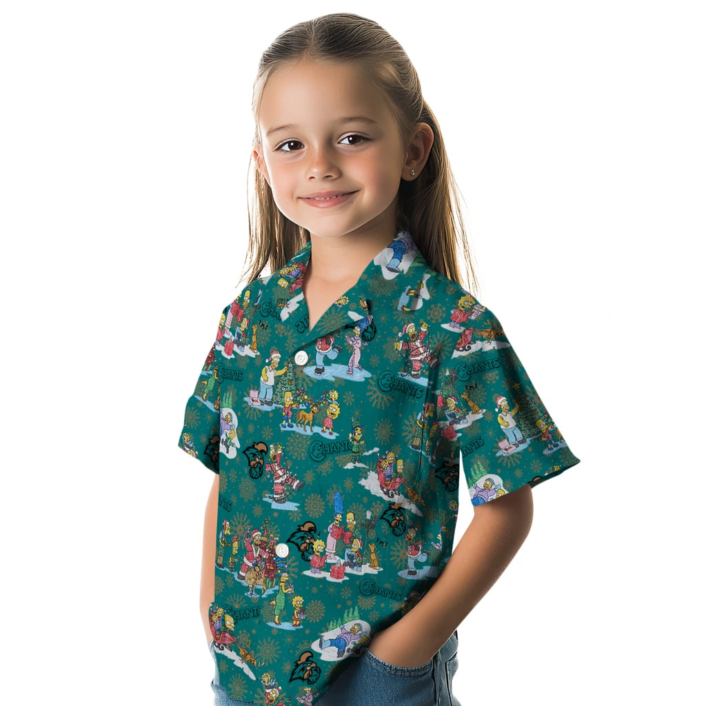 Coastal Carolina Chanticleers Hawaiian Shirt - Simpsons Christmas | Moonbestprint