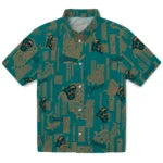 Coastal Carolina Chanticleers Hawaiian Shirt - Turtle Lines | Moonbestprint