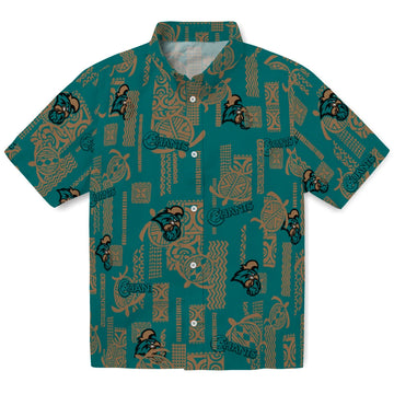 Coastal Carolina Chanticleers Hawaiian Shirt - Turtle Lines | Moonbestprint