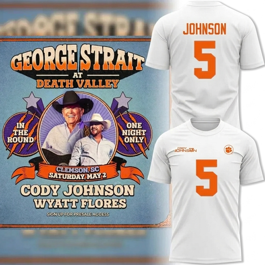 Cody Johnson x Clemson Tigers 2026 Limited Edition TShirt | JJ38 Moonbestprint