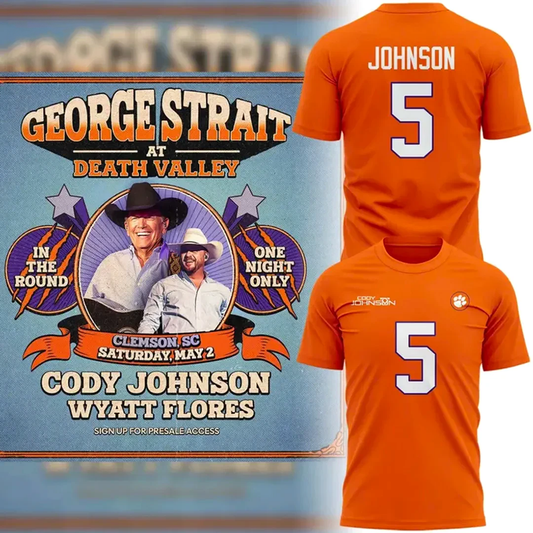 Cody Johnson x Clemson Tigers 2026 Limited Edition TShirt | VS41 Moonbestprint