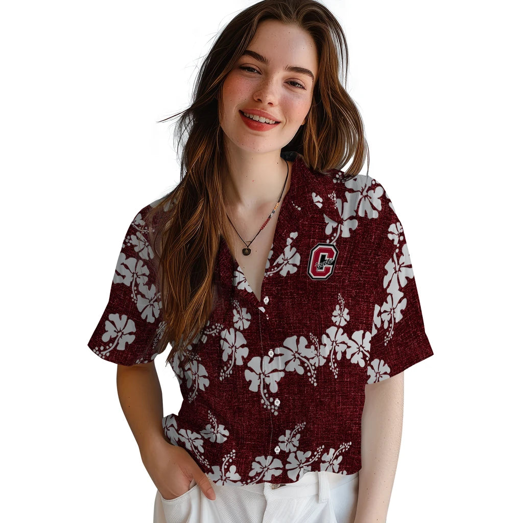 Colgate Raiders Hawaiian Shirt - 50th State Flower | Moonbestprint