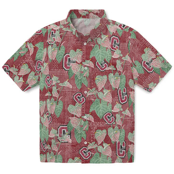 Colgate Raiders Hawaiian Shirt - Anthurium Overlay | Moonbestprint