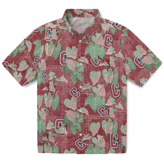 Colgate Raiders Hawaiian Shirt - Anthurium Overlay | Moonbestprint
