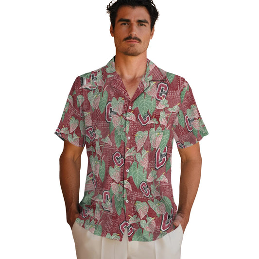 Colgate Raiders Hawaiian Shirt - Anthurium Overlay | Moonbestprint