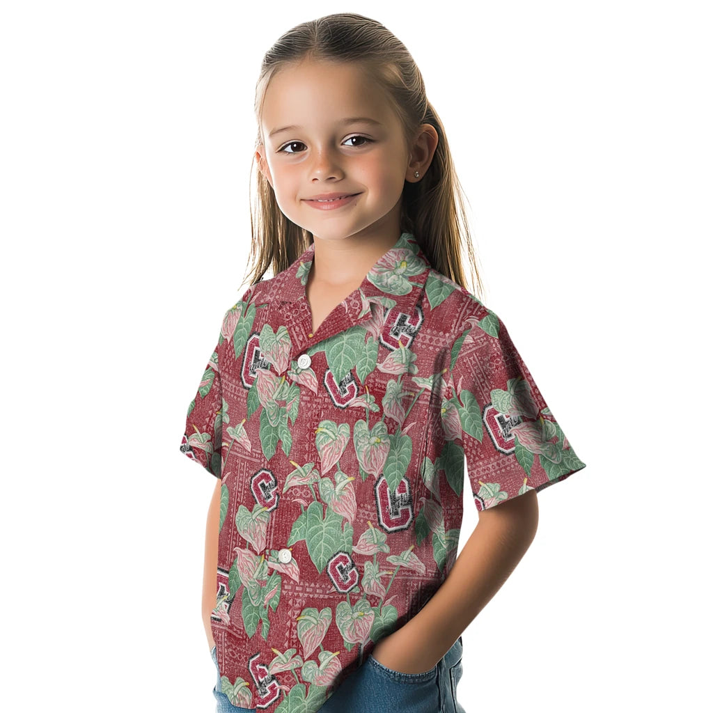 Colgate Raiders Hawaiian Shirt - Anthurium Overlay | Moonbestprint