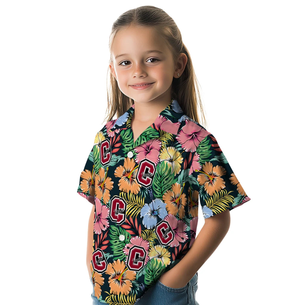 Colgate Raiders Hawaiian Shirt - Brilliant Hibiscus Garden | Moonbestprint