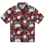 Colgate Raiders Hawaiian Shirt - Flamingo and Hibiscus | Moonbestprint
