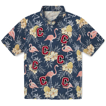 Colgate Raiders Hawaiian Shirt - Flamingo Hibiscus | Moonbestprint