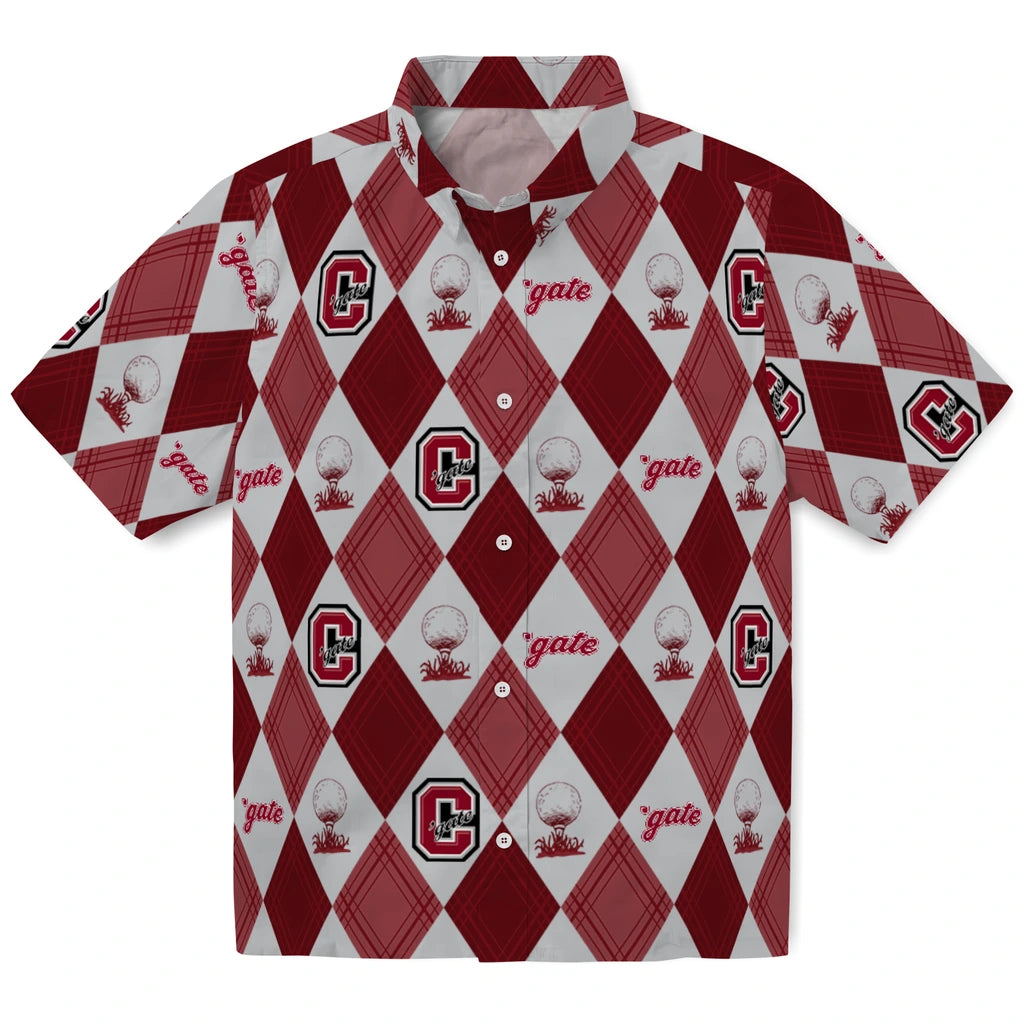 Colgate Raiders Hawaiian Shirt - Golfing Plaid | Moonbestprint