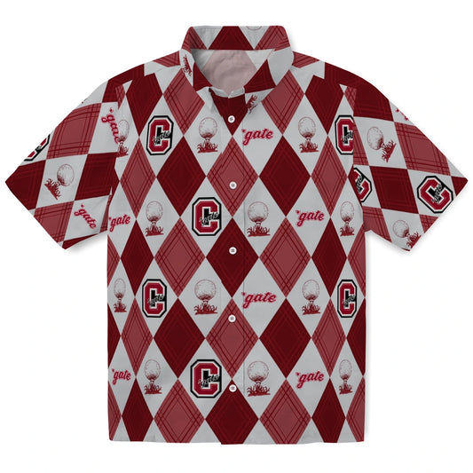 Colgate Raiders Hawaiian Shirt - Golfing Plaid | Moonbestprint