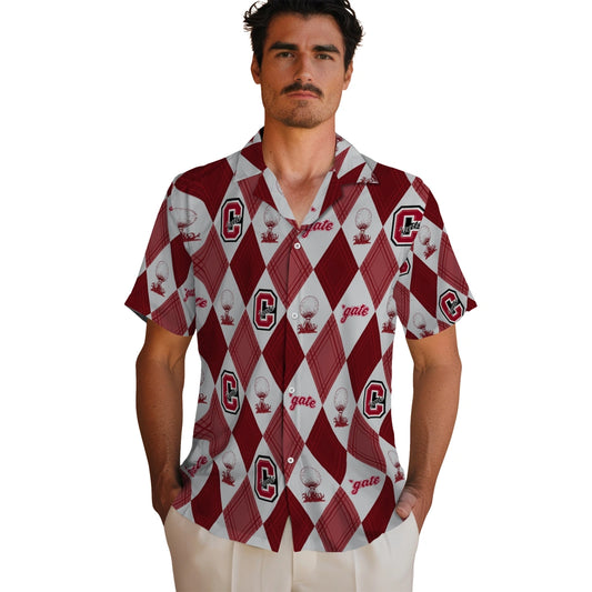 Colgate Raiders Hawaiian Shirt - Golfing Plaid | Moonbestprint