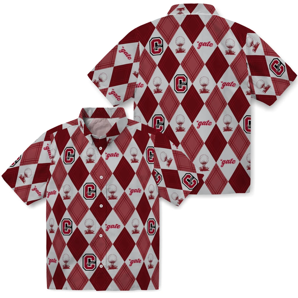 Colgate Raiders Hawaiian Shirt - Golfing Plaid | Moonbestprint