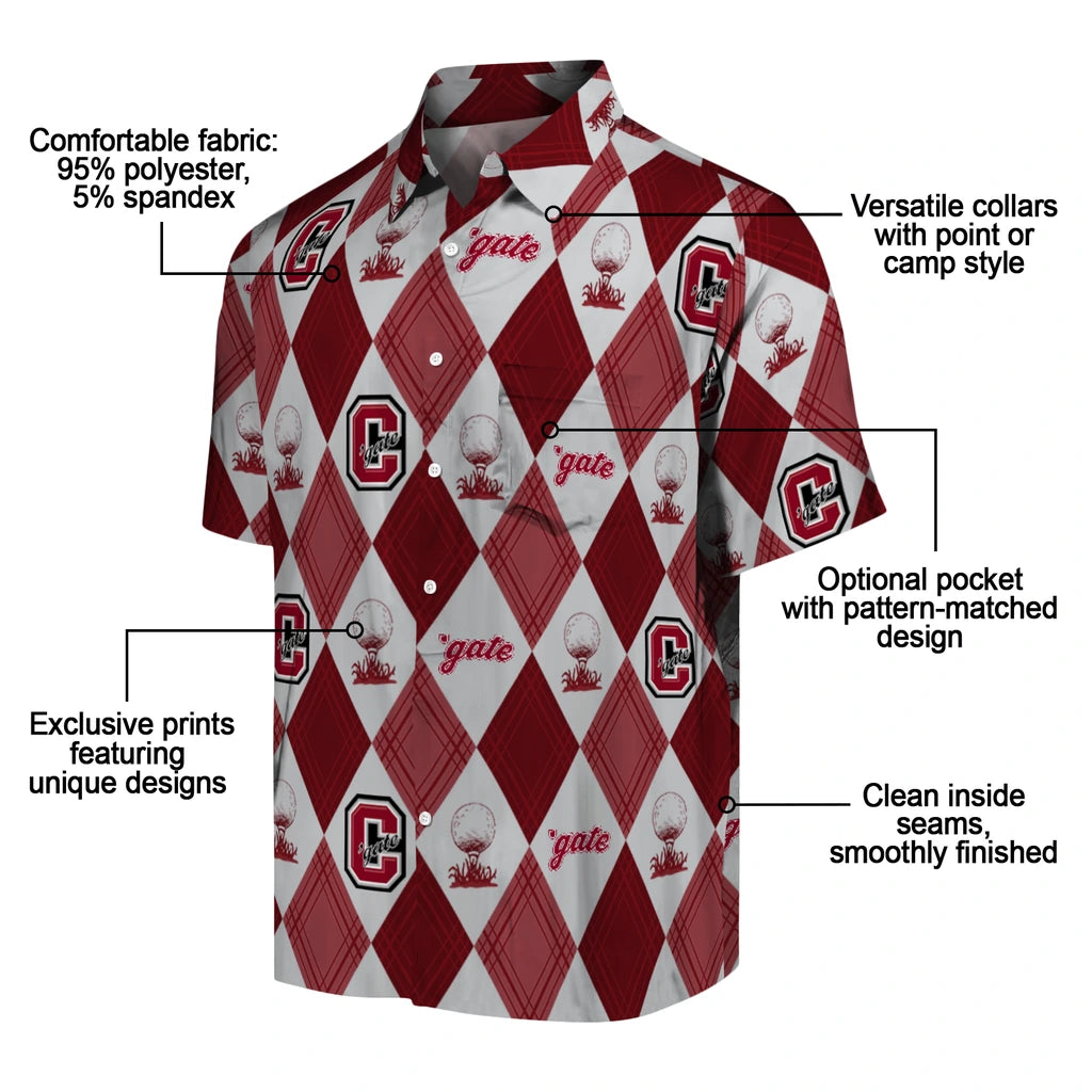 Colgate Raiders Hawaiian Shirt - Golfing Plaid | Moonbestprint