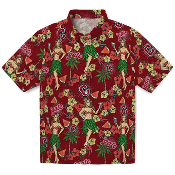 Colgate Raiders Hawaiian Shirt - Hawaiian Girls Design | Moonbestprint