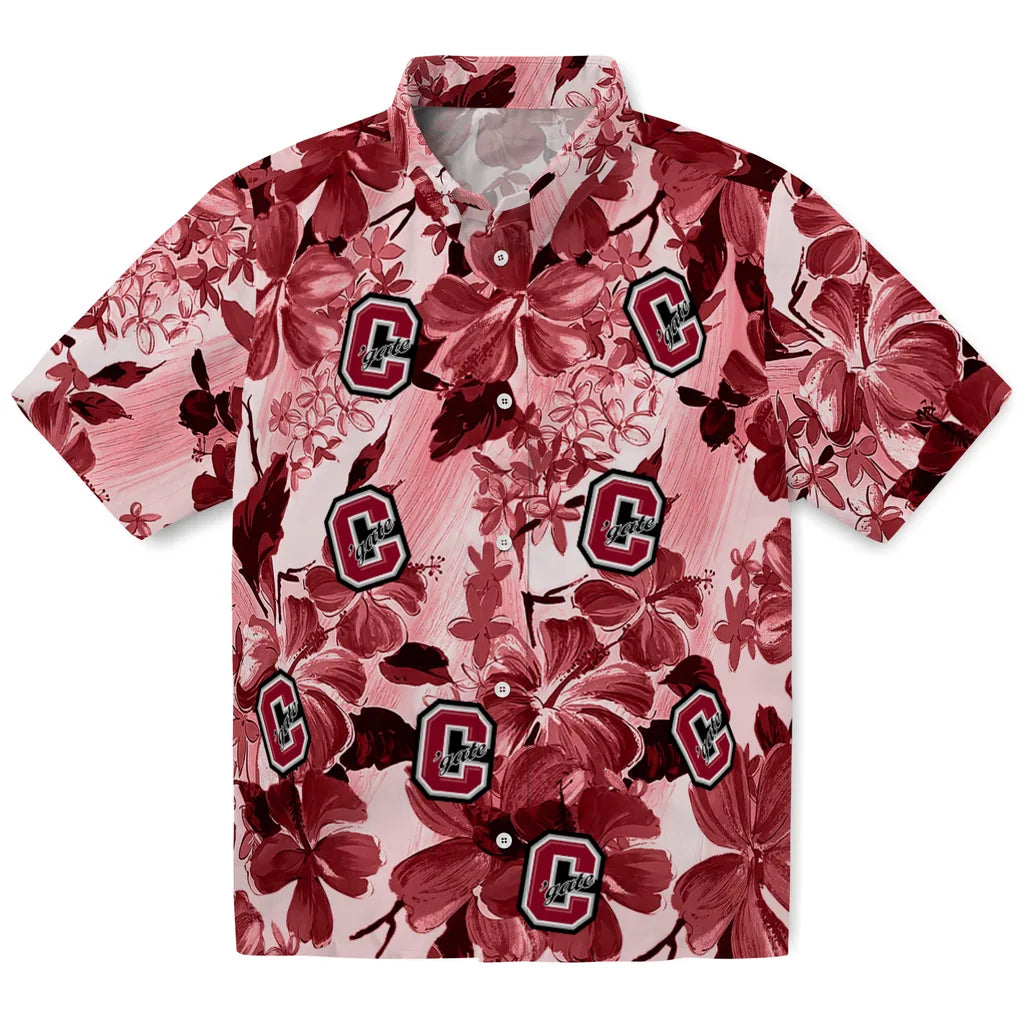 Colgate Raiders Hawaiian Shirt - Hibiscus Arrangement | Moonbestprint