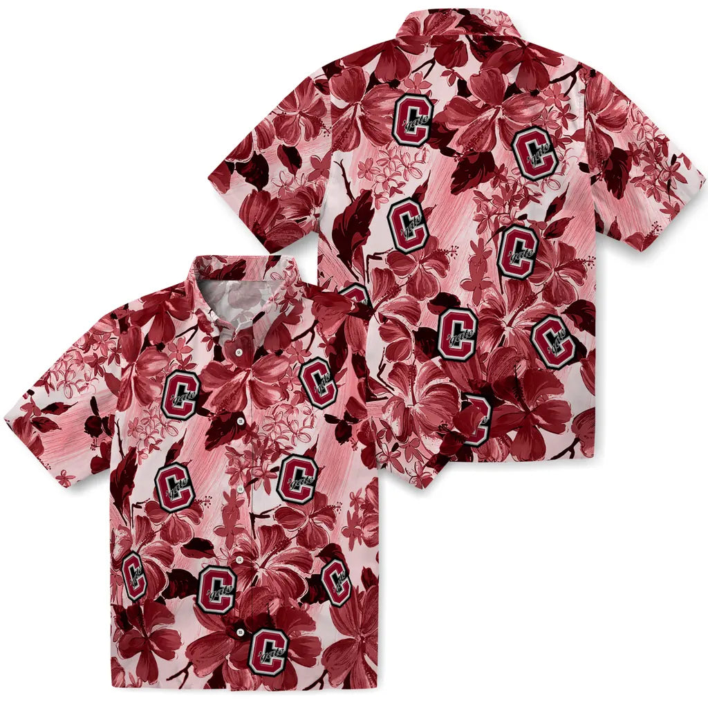 Colgate Raiders Hawaiian Shirt - Hibiscus Arrangement | Moonbestprint