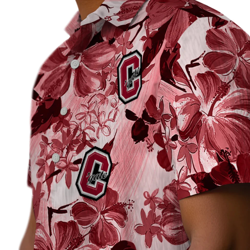Colgate Raiders Hawaiian Shirt - Hibiscus Arrangement | Moonbestprint