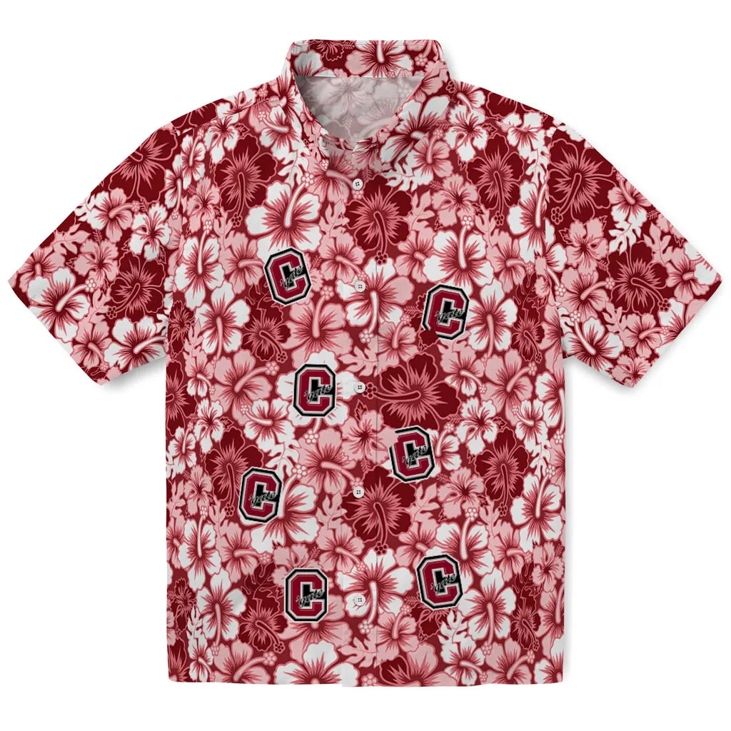 Colgate Raiders Hawaiian Shirt - Hibiscus Blooms | Moonbestprint