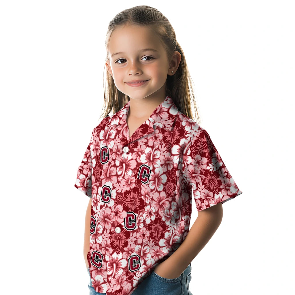 Colgate Raiders Hawaiian Shirt - Hibiscus Blooms | Moonbestprint