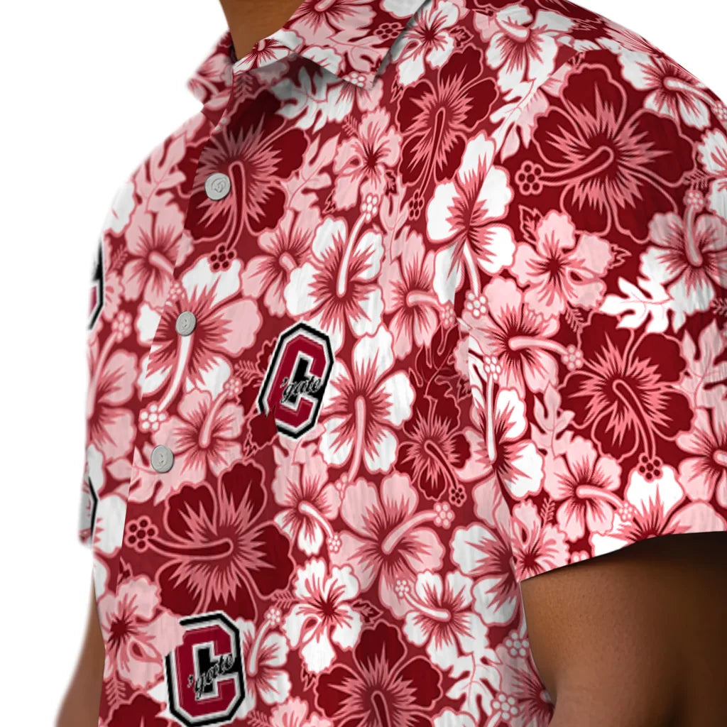 Colgate Raiders Hawaiian Shirt - Hibiscus Blooms | Moonbestprint