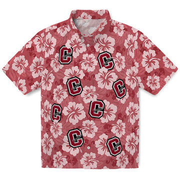 Colgate Raiders Hawaiian Shirt - Hibiscus Cluster | Moonbestprint