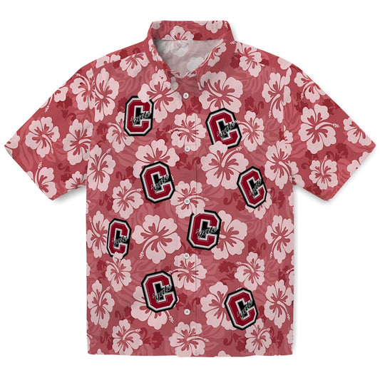 Colgate Raiders Hawaiian Shirt - Hibiscus Cluster | Moonbestprint