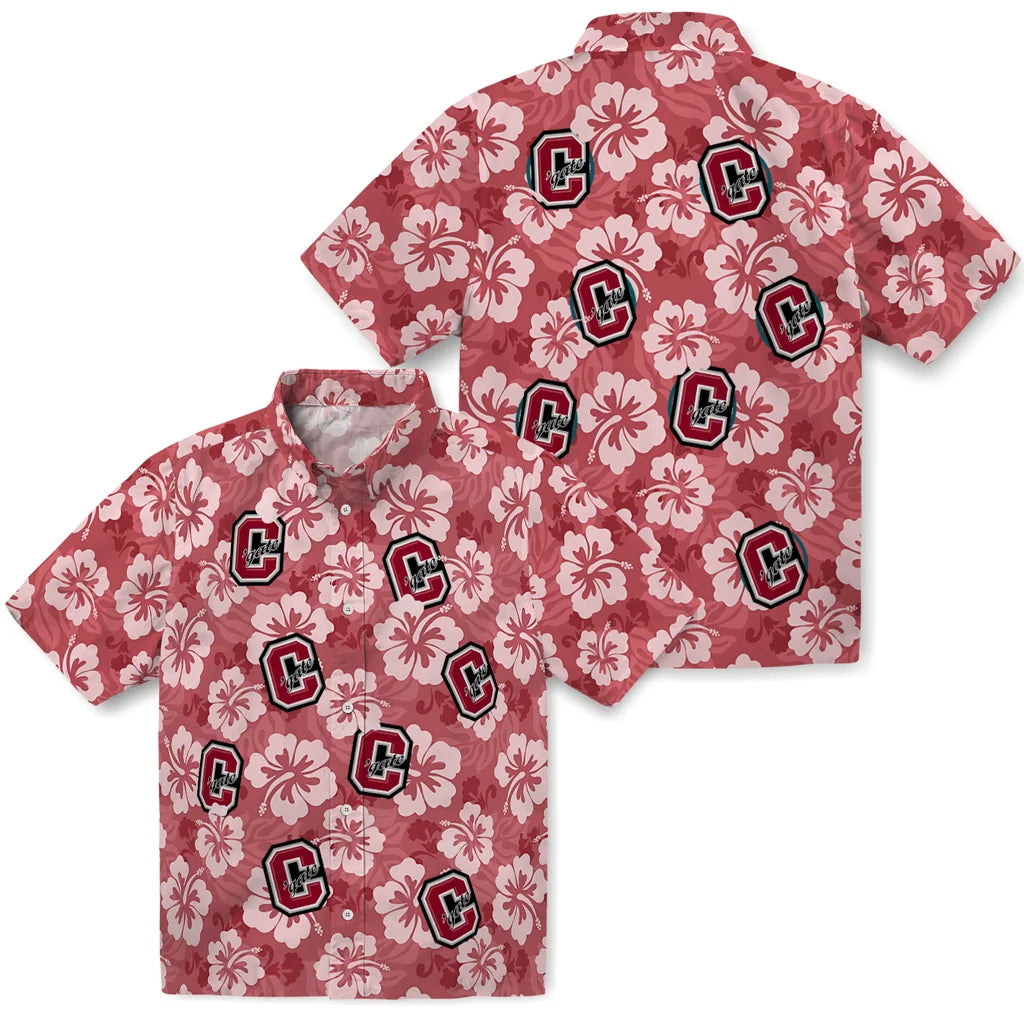 Colgate Raiders Hawaiian Shirt - Hibiscus Cluster | Moonbestprint