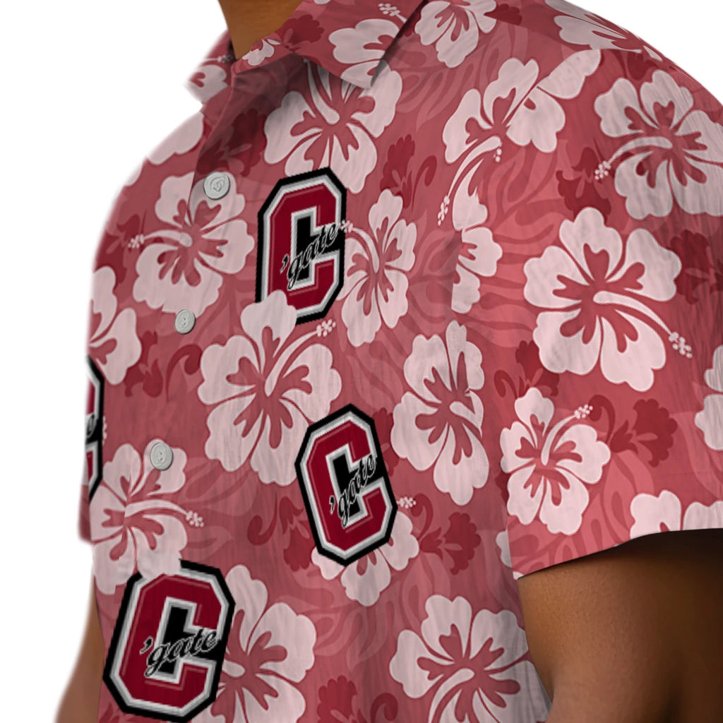 Colgate Raiders Hawaiian Shirt - Hibiscus Cluster | Moonbestprint