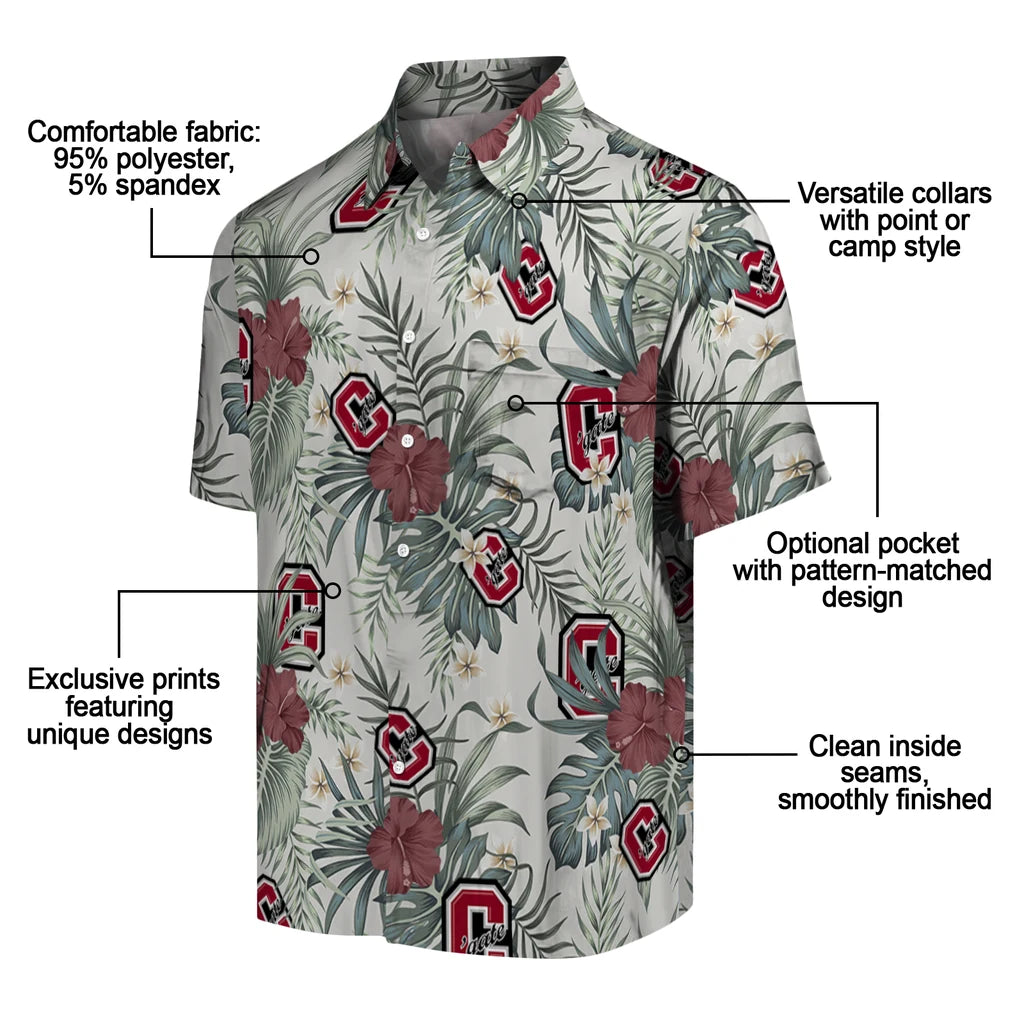 Colgate Raiders Hawaiian Shirt - Hibiscus Designs | Moonbestprint