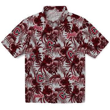 Colgate Raiders Hawaiian Shirt - Hibiscus Exotic | Moonbestprint