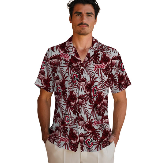 Colgate Raiders Hawaiian Shirt - Hibiscus Exotic | Moonbestprint