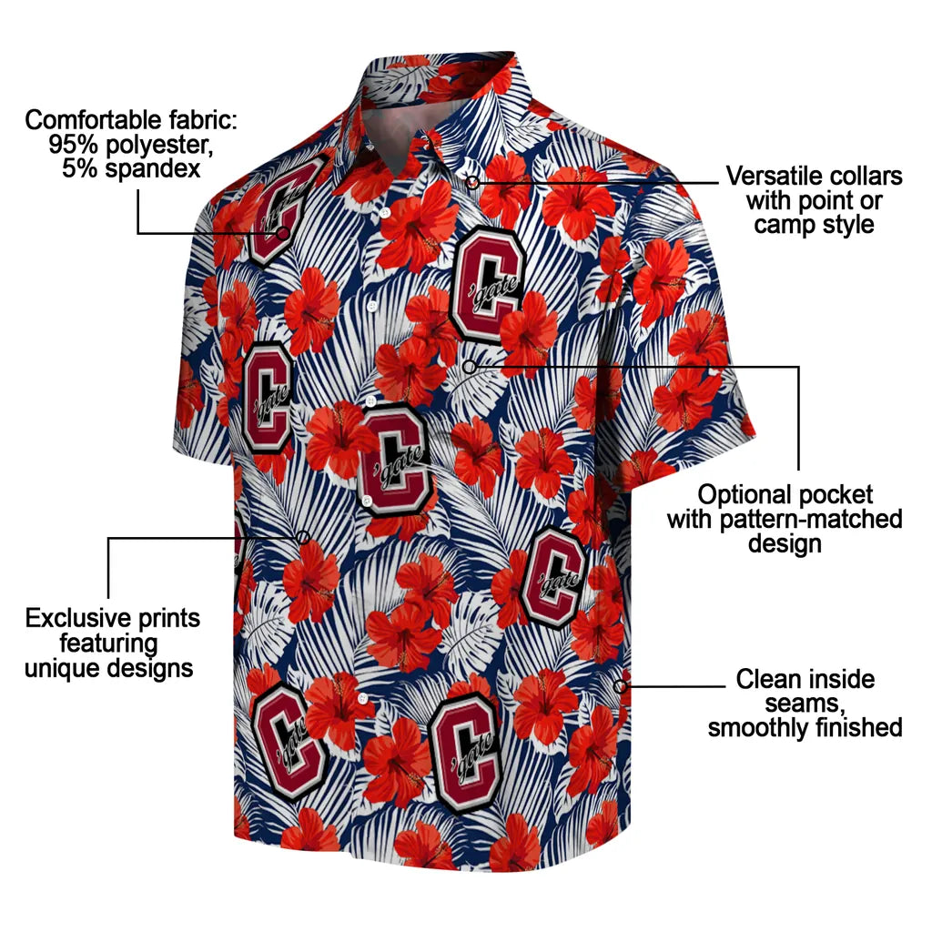 Colgate Raiders Hawaiian Shirt - Hibiscus Fiesta | Moonbestprint