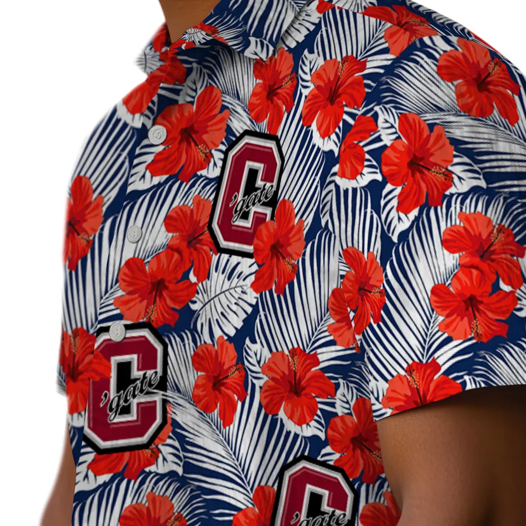 Colgate Raiders Hawaiian Shirt - Hibiscus Fiesta | Moonbestprint