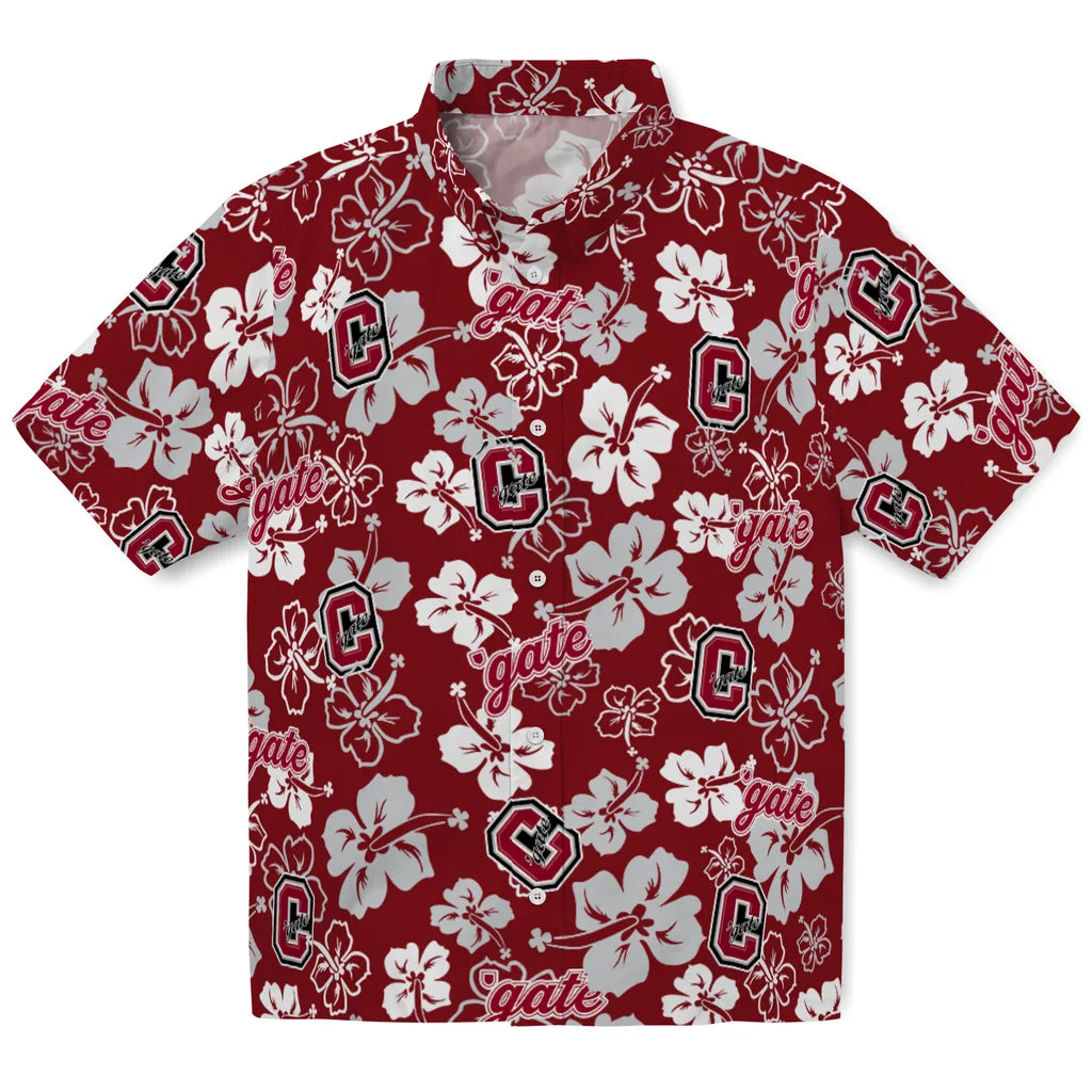 Colgate Raiders Hawaiian Shirt - Hibiscus Flower Design | Moonbestprint