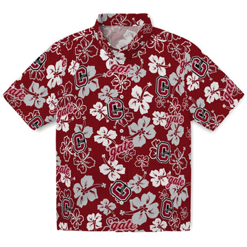 Colgate Raiders Hawaiian Shirt - Hibiscus Flower Design | Moonbestprint